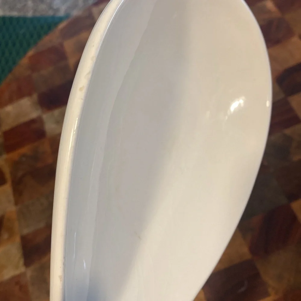 THL Ceramic White Spoon Rest